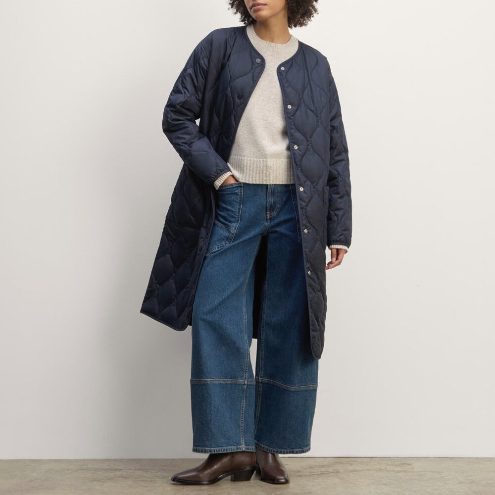 NEW Everlane Quilted Liner Coat